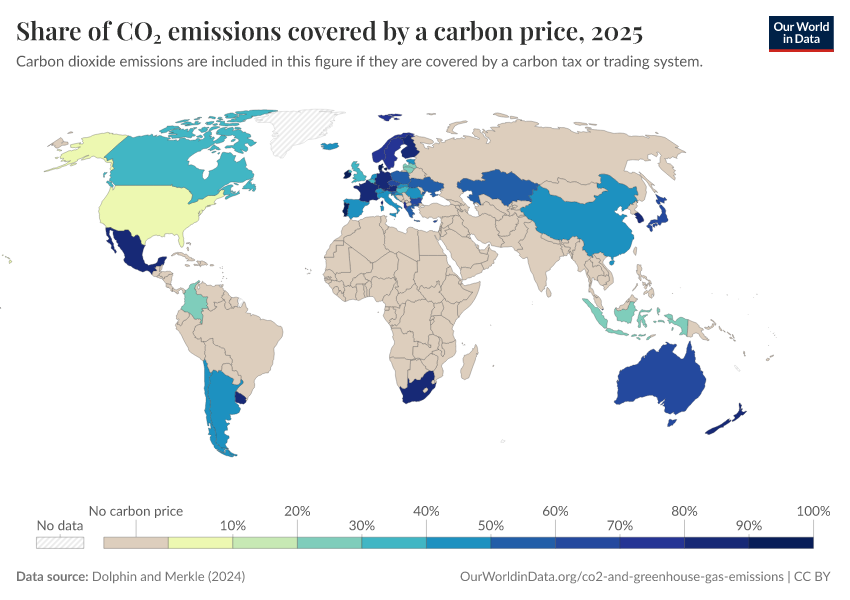 A thumbnail of the "Share of CO₂ emissions covered by a carbon price" chart