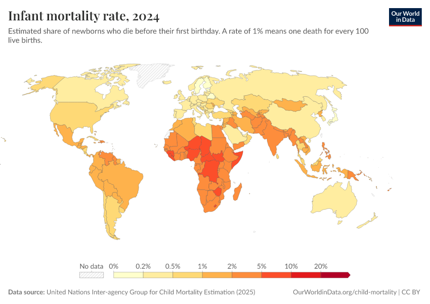 A thumbnail of the "Infant mortality rate" chart
