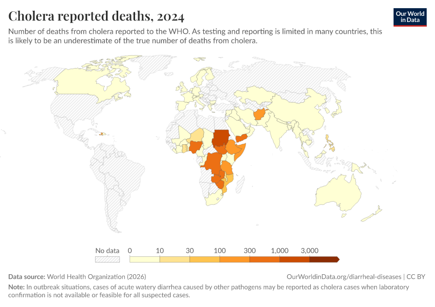 A thumbnail of the "Cholera reported deaths" chart