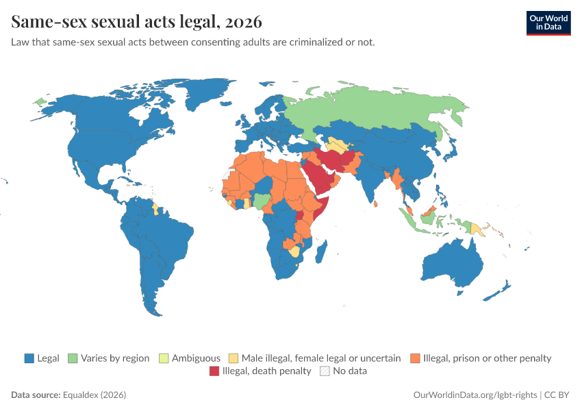 A thumbnail of the "Legal status of same-sex sexual acts" chart