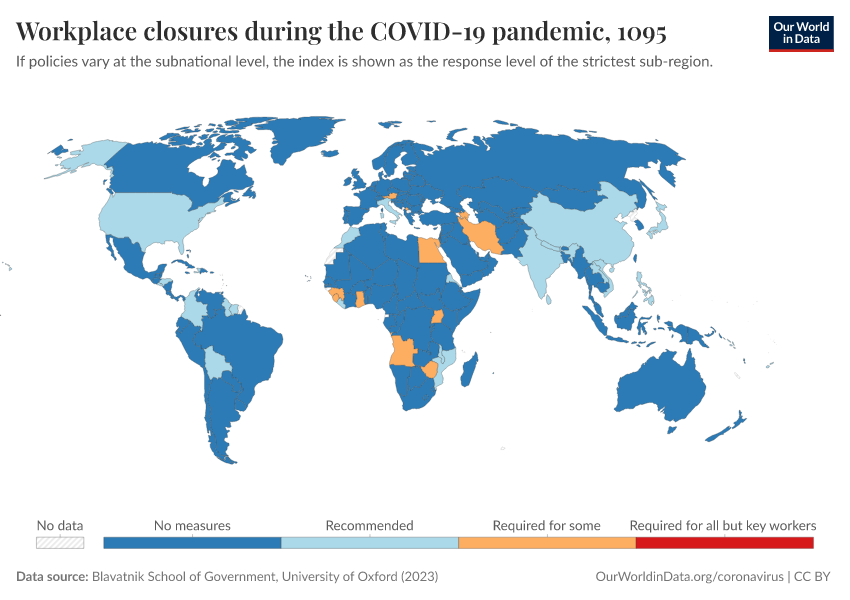 A thumbnail of the "Workplace closures during the COVID-19 pandemic" chart